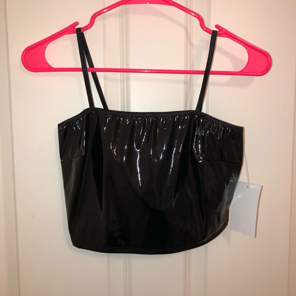 Forever 21 Latex Crop Top